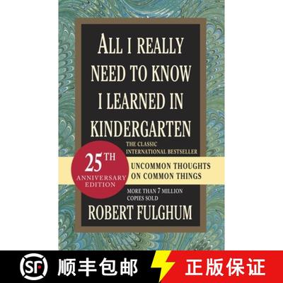 【3-4周达】All I Really Need to Know I Learned in Kindergarten: Uncommon Thoughts on Common Things [9780345466396]