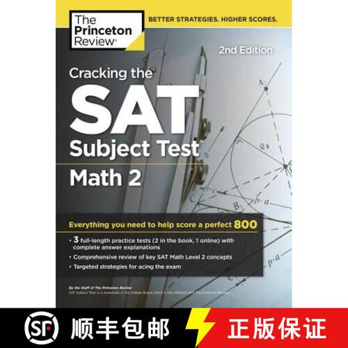 【3-4周达】Cracking the SAT Subject Test in Math 2, 2nd Edition: Everything You Need to Help Score a ... [9781524710804]