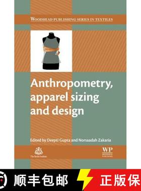 【3-4周达】Anthropometry, Apparel Sizing and Design [9780857096814]