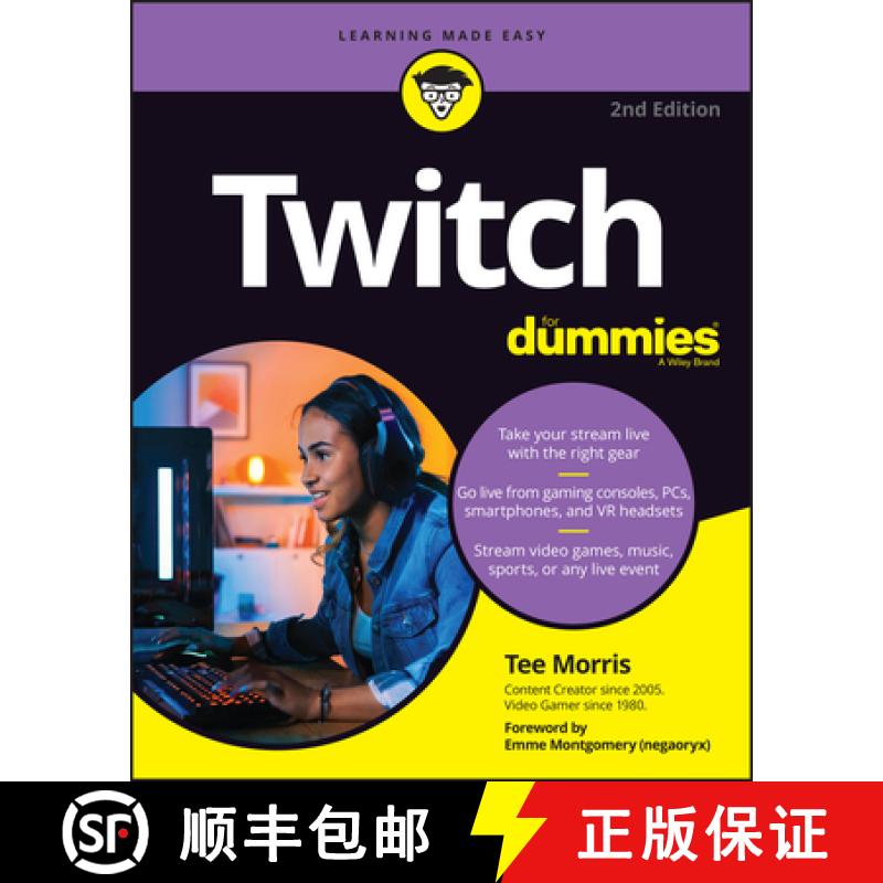 【3-4周达】Twitch For Dummies, 2nd Edition [9781119901570]
