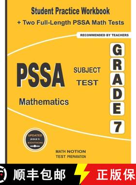 【3-4周达】PSSA Subject Test Mathematics Grade 7: Student Practice Workbook + Two Full-Length PSSA Ma... [9781636200675]