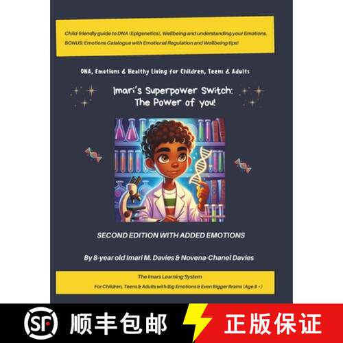 【3-4周达】Imari's Superpower Switch: The Power of You!: DNA, Emotions & Healthy Living for Children ... [9781036912895]