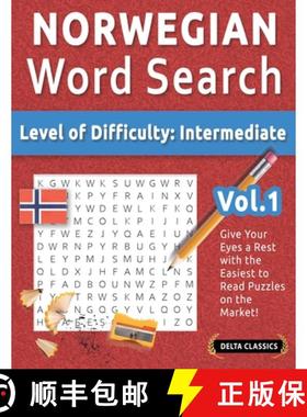 预订 Norwegian Word Search - Level of Difficulty: Medium - Vol.1 - Delta Classics - Give Your Eyes a ... [9798349030185]