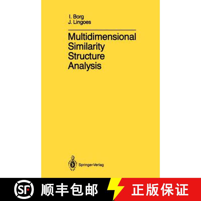 【3-4周达】Multidimensional Similarity Structure Analysis [9781461291473]