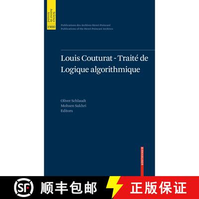 【3-4周达】Louis Couturat -Traité de Logique algorithmique [9783034803076]