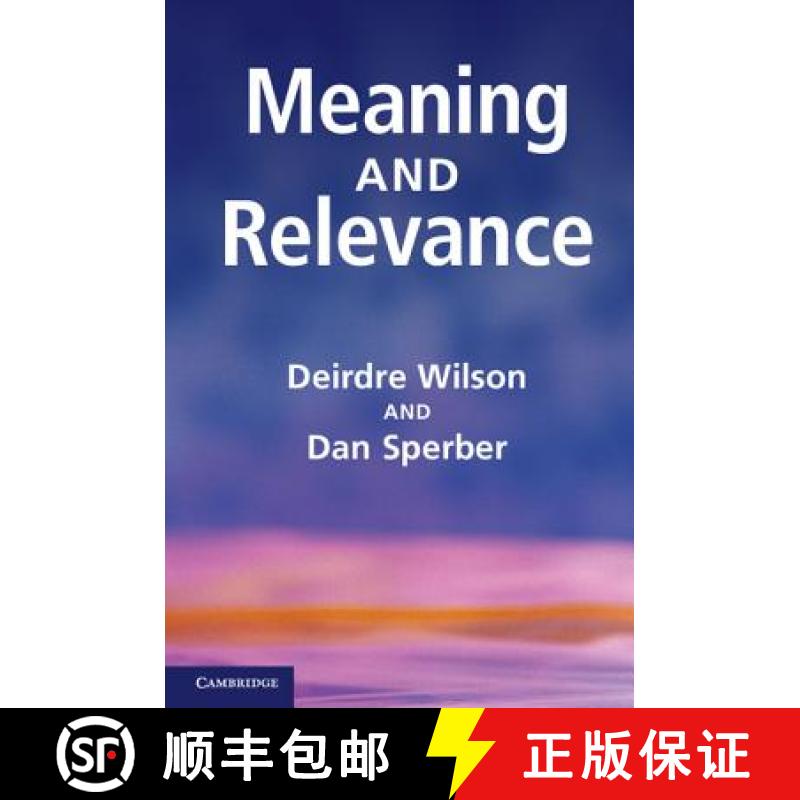 【3-4周达】CBG Meaning and Relevance [9780521747486]