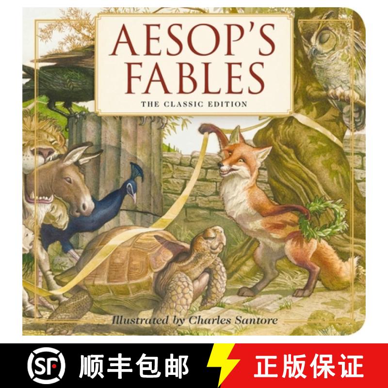 【3-4周达】Aesop's Fables Board Book: The Classic Edition (Illustrated Collection of Aesop's Fables) [9781604339499]