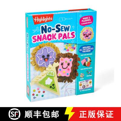 【3-4周达】精装 No-Sew Snack Pals: No-Sew Felt Craft Kit for Kids with All Supplies Included, Make Ka... [9781639624966]
