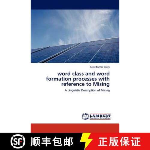 预订 word class and word formation processes with reference to Mising [9783847324072]