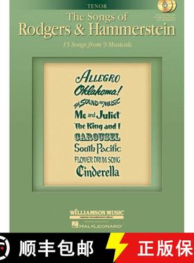 预订 The Songs of Rodgers & Hammerstein: Tenor with CDs of Performances and Accompaniments Book/2-CD ... [9781423474760]