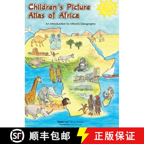 【3-4周达】精装 Children's Picture Atlas of Africa: An Introduction of Africa's Geography [9783952612903]