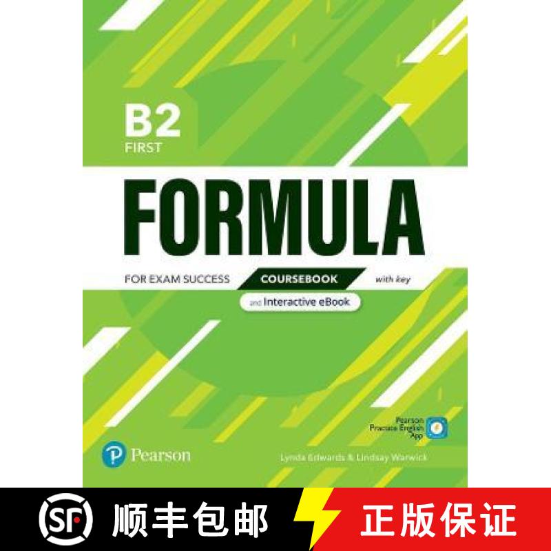 【2-3周达】Formula B2 First Coursebook and Interactive eBook with Key with Digital Resources & App [9781292391410]