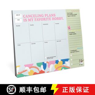 【3-4周达】Cancelling Plans Is My Favorite Hobby: Struggle Is Real - A Weekly Desktop Planner [9781642465914]