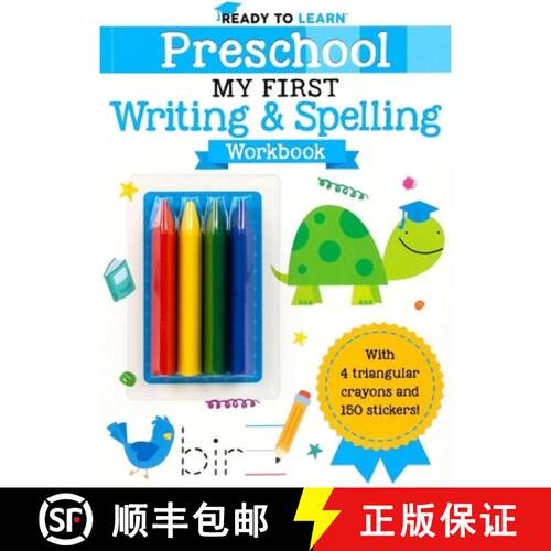 预订 Ready to Learn: Preschool My First Writing and Spelling Workbook [9781667213187]