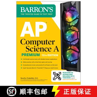 【3-4周达】AP Computer Science A Premium, 12th Edition: Prep Book with 6 Practice Tests + Comprehensi... [9781506291741]