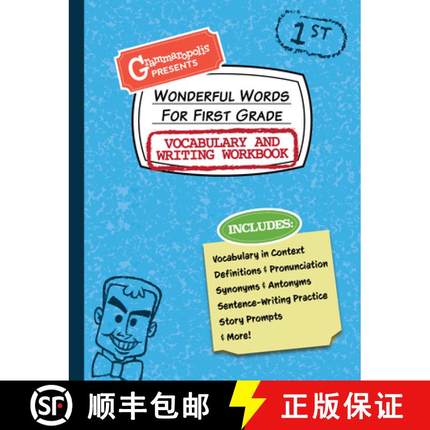 【3-4周达】Wonderful Words for First Grade Vocabulary and Writing Workbook : Definitions, Usage in Co... [9781644420690]