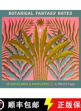 【3-4周达】Botanical Fantasy Notes: 20 Notecards and Envelopes [9781797233369]