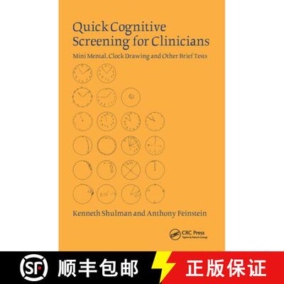 【3-4周达】精装 Quick Cognitive Screening for Clinicians: Clock-drawing and Other Brief Tests [9781841842394]