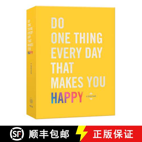 【3-4周达】Do One Thing Every Day That Makes You Happy: A Journal [9780451496805]