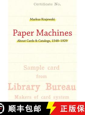【3-4周达】Paper Machines: About Cards & Catalogs, 1548-1929 [9780262550857]