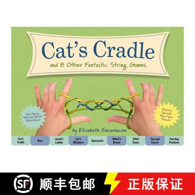 【3-4周达】The Cat's Cradle: And 8 Other Fantastic String Games (Book Includes String, Family Crafts ... [9781604338683]