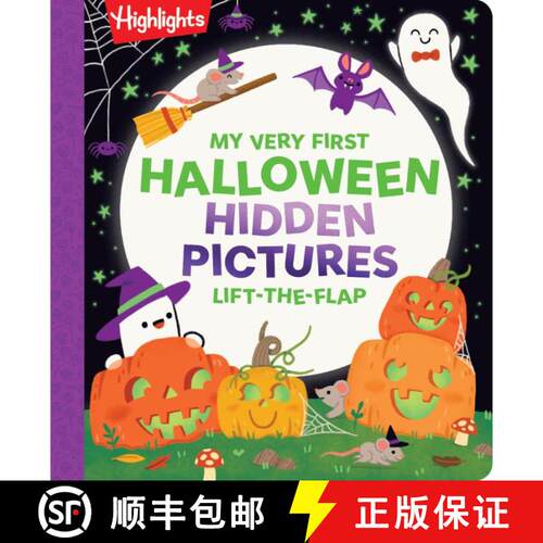 【3-4周达】My Very First Halloween Hidden Pictures Lift-the-Flap: Interactive Halloween Flap Book for... [9781639624577]