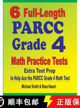【3-4周达】6 Full-Length PARCC Grade 4 Math Practice Tests : Extra Test Prep to Help Ace the PARCC Gr... [9781646127702]