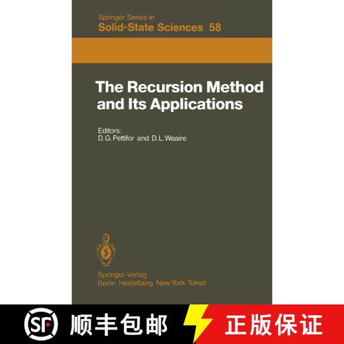 【3-4周达】The Recursion Method and Its Applications : Proceedings of the Conference, Imperial Colleg... [9783642824463]