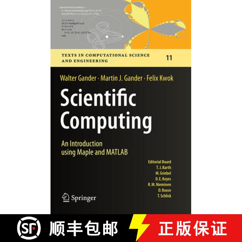 【3-4周达】Scientific Computing - An Introduction Using Maple and MATLAB [9783319381589]