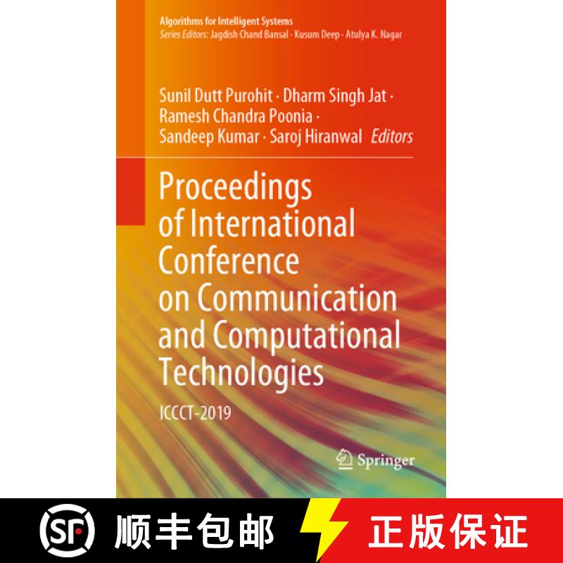 【3-4周达】Proceedings of International Conference on Communication and Computational Technologies: I... [9789811550768]