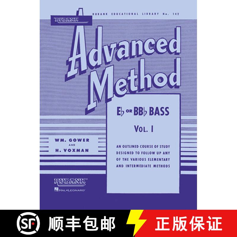 【4周达】Rubank Advanced Method, Vol. 1 - Bass/Tuba (B.C.) [9781423444398]