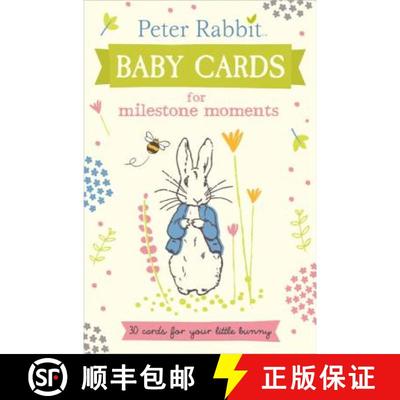 【3-4周达】Peter Rabbit Baby Cards: for Milestone Moments [9780141367880]
