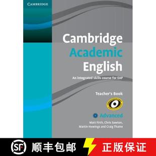 【3-4周达】Cambridge Academic English C1 Advanced Teacher's Book: An Integrated Skills Course for EAP [9780521165273]