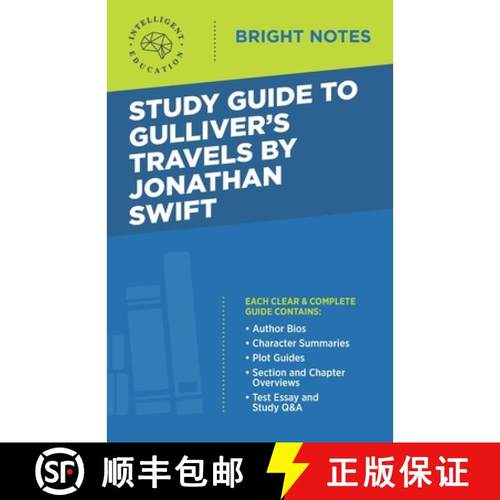 【3-4周达】Study Guide to Gulliver's Travels by Jonathan Swift [9781645422884]