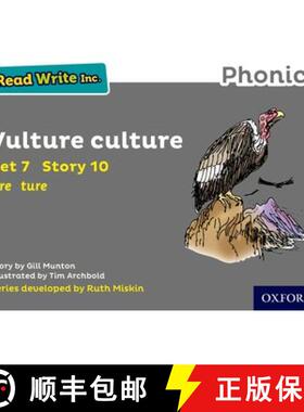 【3-4周达】Read Write Inc. Phonics: Vulture Culture (Grey Set 7 Storybook 10) [9780198372356]