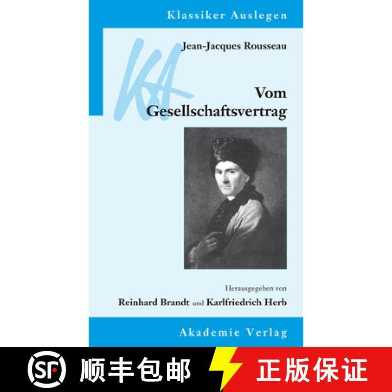 预订 Jean-Jacques Rousseau: Vom Gesellschaftsvertrag: Oder Prinzipien Des Staatsrechts [9783050051468]