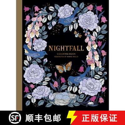 【3-4周达】Nightfall Coloring Book: Originally Published in Sweden as Skymningstimman [9781423649168]