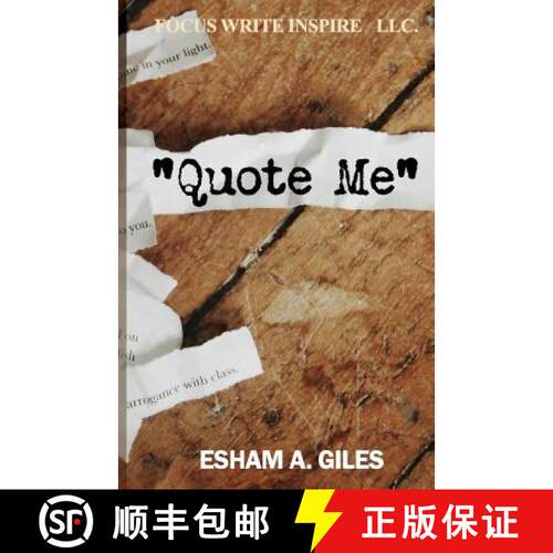 【3-4周达】Quote Me [9780615795379]