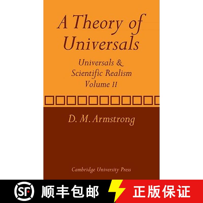 【3-4周达】A Theory of Universals: Volume 2: Universals and Scientific Realism [9780521280327]