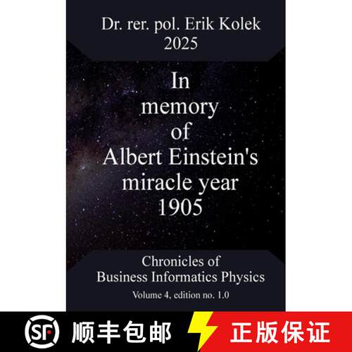 【3-4周达】In memory of Albert Einstein's miracle year 1905 [9783769353952]