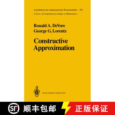 【3-4周达】Constructive Approximation [9783642080753]