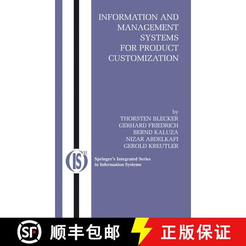 【3-4周达】精装 Information and Management Systems for Product Customization [9780387233475]