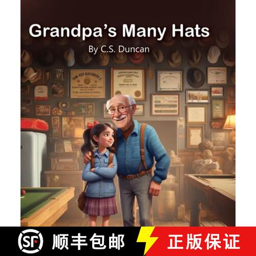 【3-4周达】精装 Grandpa's Many Hats [9798330512744]