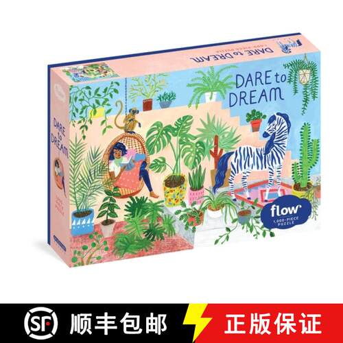 【3-4周达】Dare to Dream 1,000-Piece Puzzle : (Flow) for Adults Families Picture Quote Mindfulness Ga... [9781523513819]