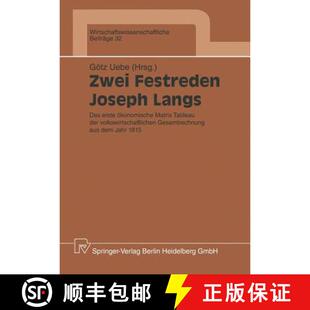 Festreden Das Zwei der 9783790804874 Tableau Joseph 4周达 ökonomische erste Langs Volkswirtschaftlic... Matrix