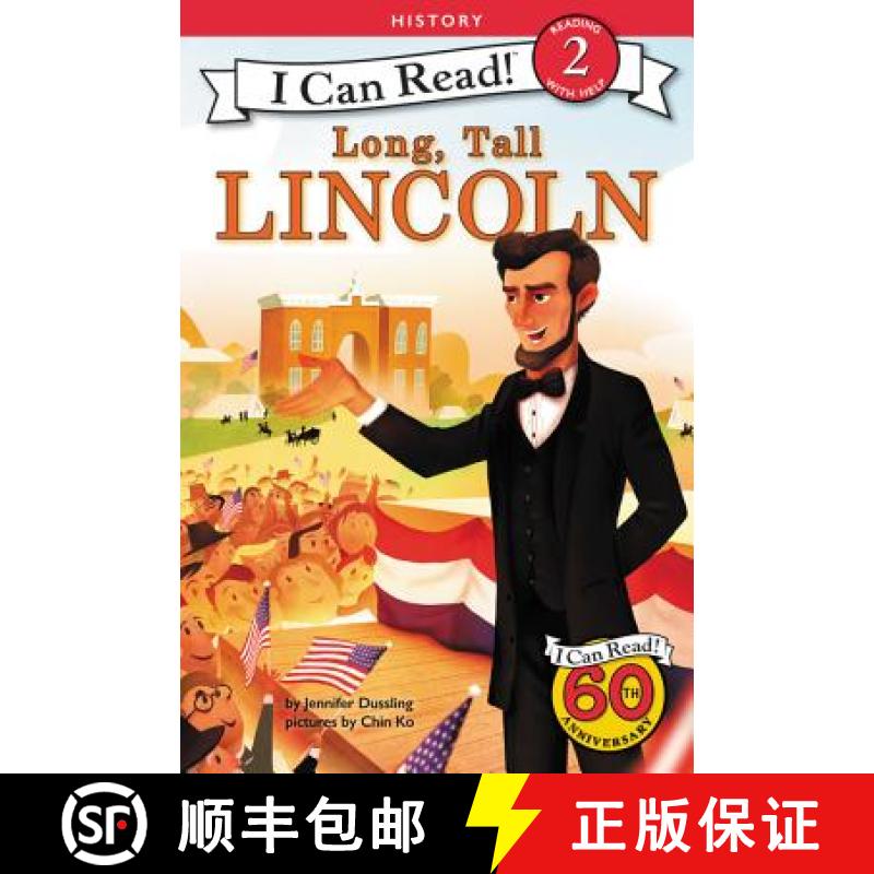 【3-4周达】Long, Tall Lincoln (I Can Read Level 2) [9780062432551]