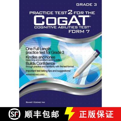 【3-4周达】Practice Test 2 for the CogAT - Form 7 - Grade 3 (Level 9): CogAT - GRADE 3: CogAT - Grade 3 [9781939777140]