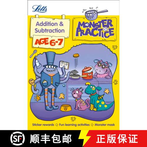Addition and Subtraction Age 6-7: Age 6-7 (Letts Monster Practice) [9781844197521]