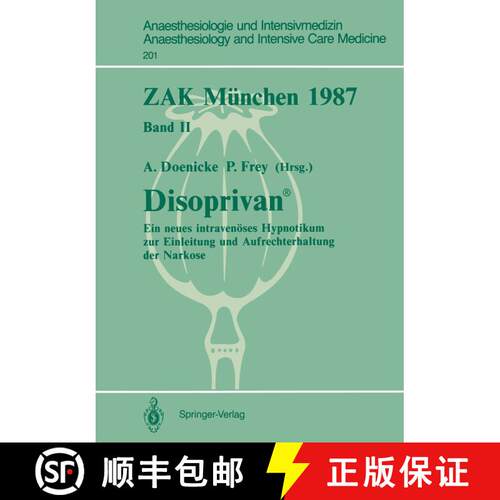 【3-4周达】Zak München 1987: Band II: Disoprivan (R) [9783540191360]