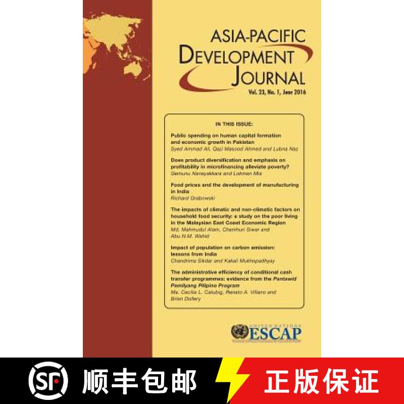 【3-4周达】Asia-Pacific Development Journal, Volume 23, Number 1, June 2016 [9789211207361]